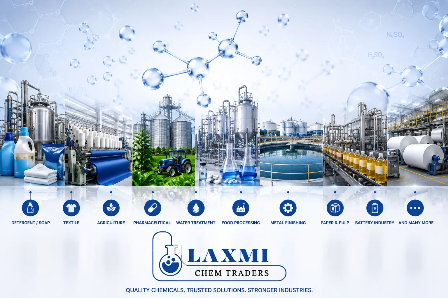 Laxmi Chem Traders - Industries We Serve